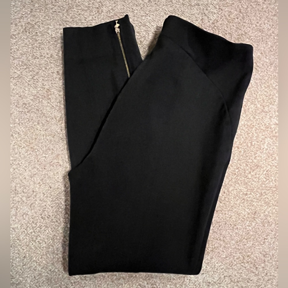 Loft Black Side Zip Ankle Pants